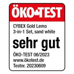 LEMO Hochstuhl 4in1 Set Sand/White