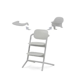 LEMO Hochstuhl 3in1 Set Suede Grey