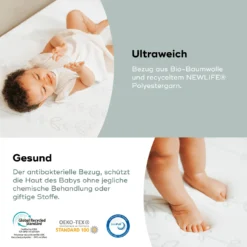 Matratze Cosy'Lite Antibakteriell 60 x 120 cm