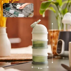 Milchpulverportionierer Babydose Grün