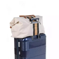 Mommy Bag Wickeltasche Canvas Off White Stripes