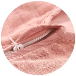 Mull-Schlafsack Uni Rosepink 90cm