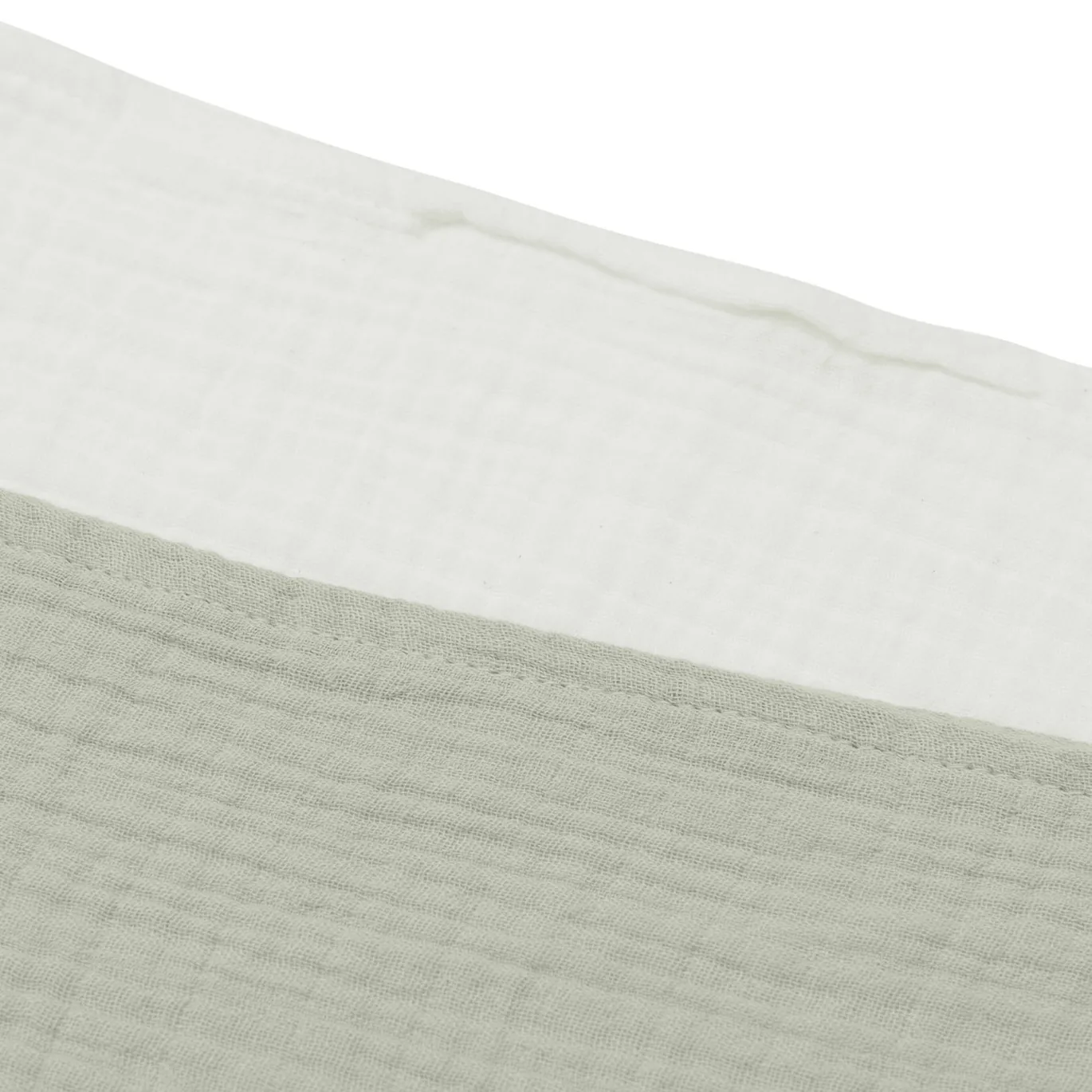 Mulltücher Olive Green/Ivory 70 x 70 cm