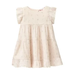 Musselin-Kleid Blumen
