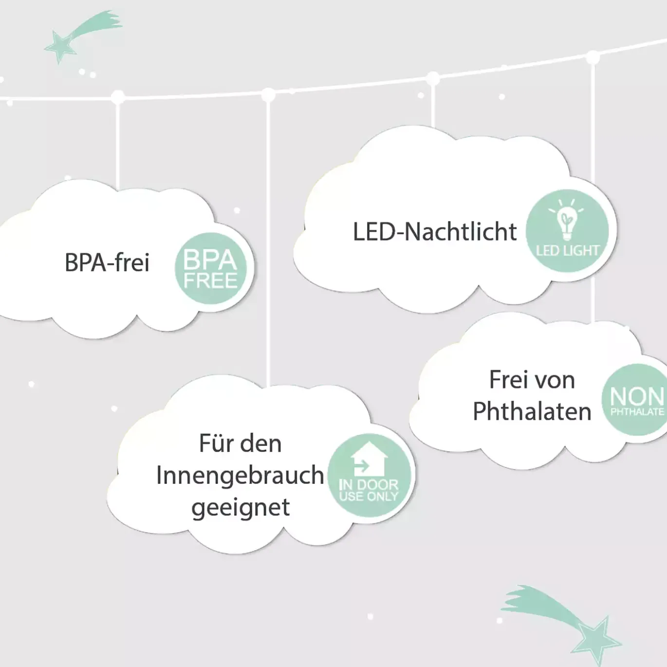 Nachtlicht Rakete