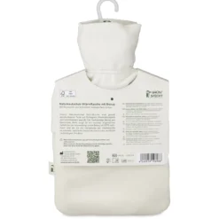 Naturkautschuk Wärmflasche klein mit Bio-Bezug