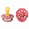 Pacifier Boheme 2er Pack Latex 0-6 Monate Pink/Coral