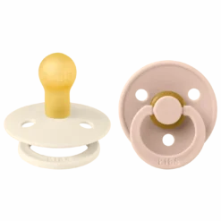 Pacifier Colour 2er Pack Latex 0-6 Monate Ivory/Blush