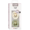 Pacifier Colour 2er Pack Latex 0-6 Monate Ivory/Sage