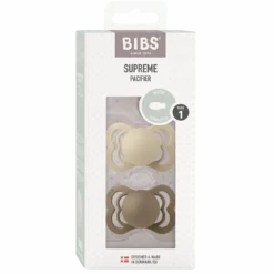 Pacifier Supreme Silicone 2er Pack 0-6 Monate Vanilla/Dark Oak