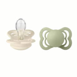 Pacifier Supreme Silicone 2er Pack 0-6 Monate Ivory/Sage