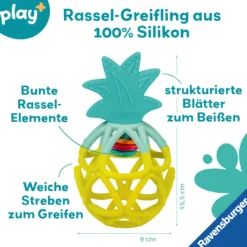 Play+ Rassel-Greifling Ananas