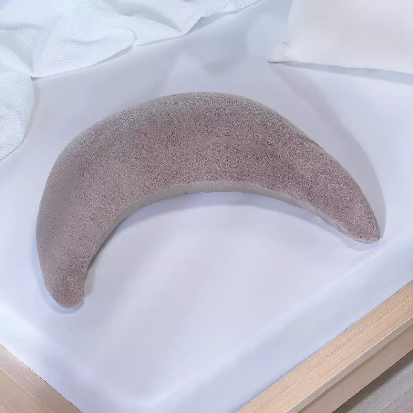 Plüschmond Taupe