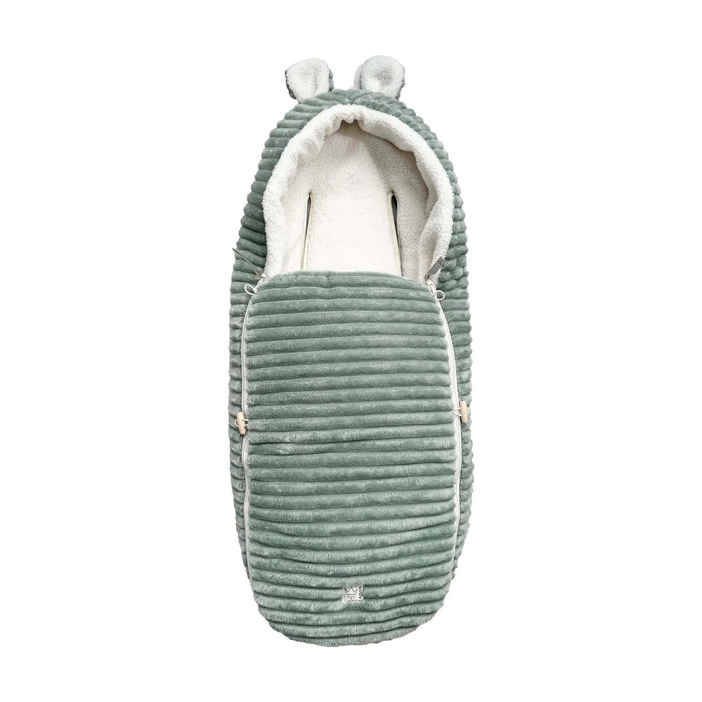 PLUSHY Babyschalen Fußsack Mineral Green