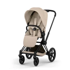 Priam Comfort Cozy Beige mit Rahmen in Matt Black 26
