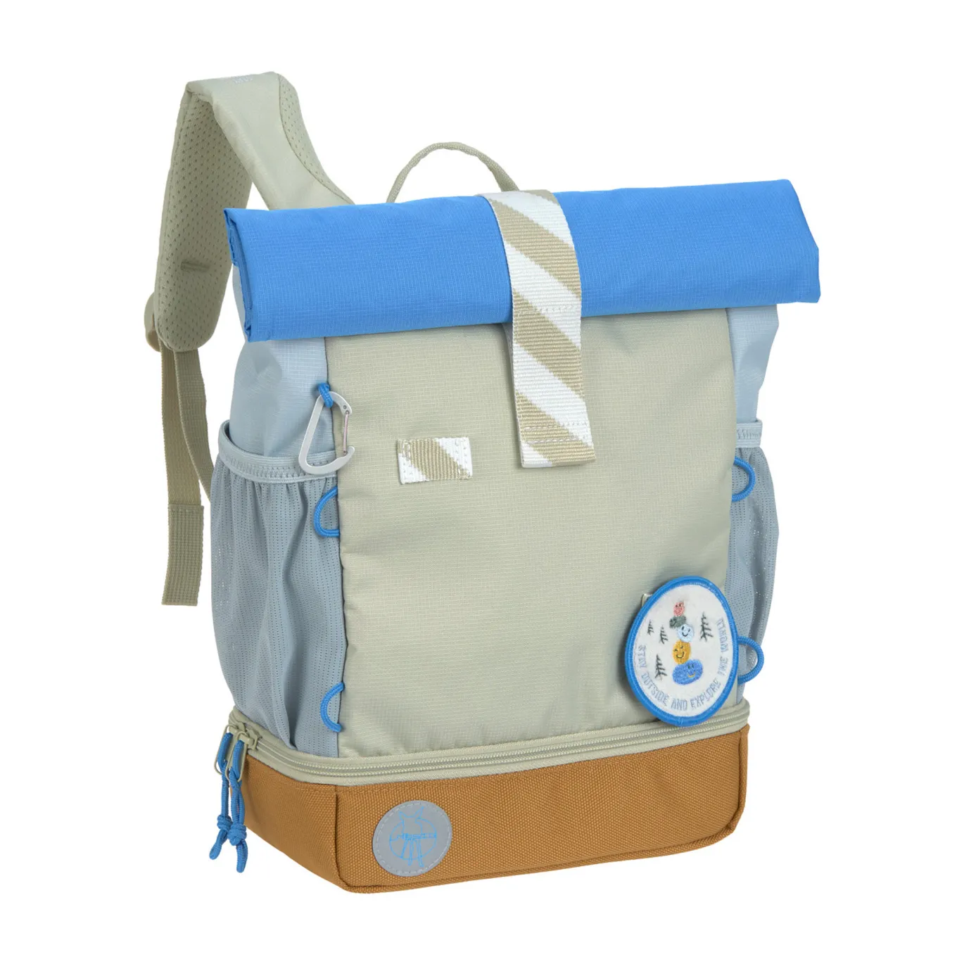 Rolltop-Kinderrucksack Sunny Explorer Blau