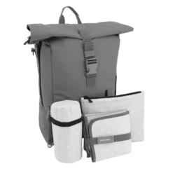 Rolltop-Rucksack Elefantengrau