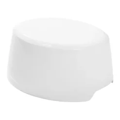Schemel Uni Weiß Oval