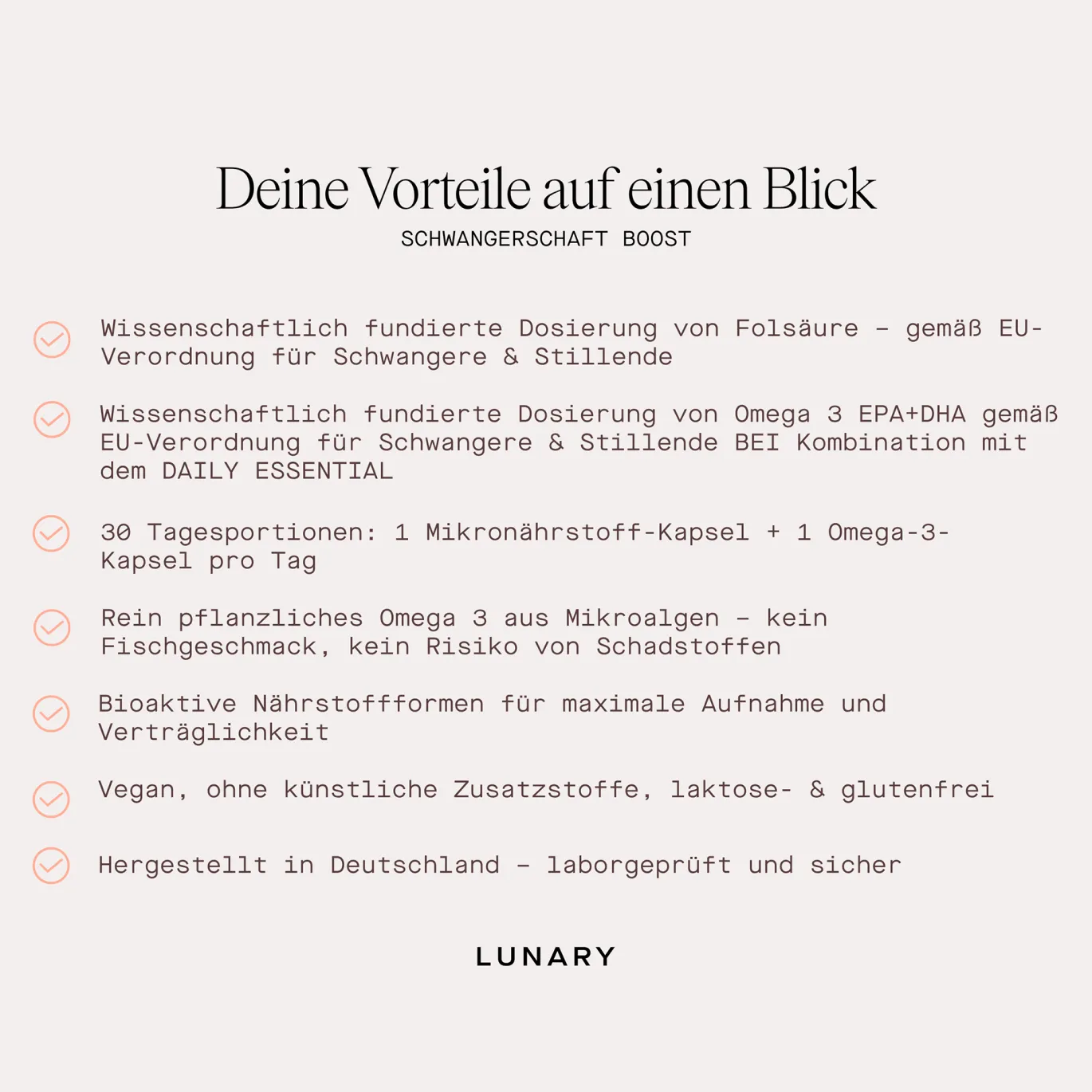 Schwangerschaft Boost