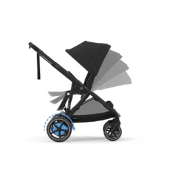 Set e-Gazelle S Moon Black mit Wanne