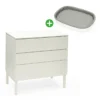 Set Sleepi™ Kommode White Teil 1 & 2 mit Sleepi™ Wickelaufsatz