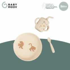 Silikon Geschirr-Set Little Roar