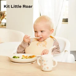 Silikon Geschirr-Set Little Roar