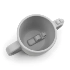 Silikon-Becher Peekaboo Croco Grau