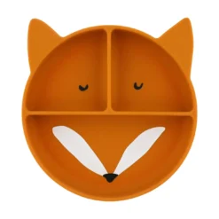Silikon-Esslernteller mit Saugnapf Mr. Fox