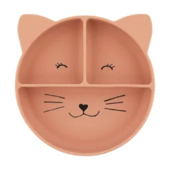 Silikon-Esslernteller mit Saugnapf Mrs. Cat