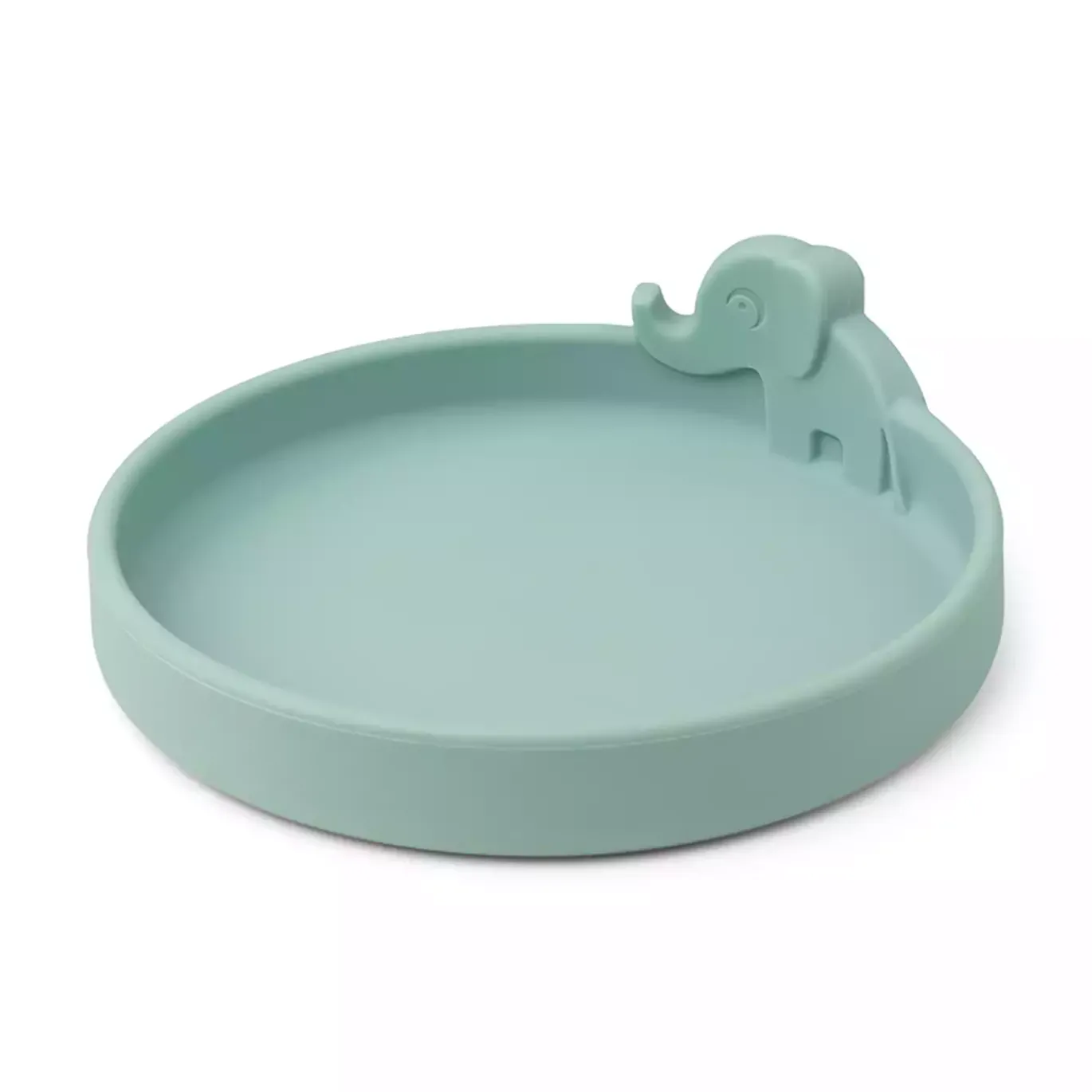 Silikon-Teller Peekaboo Elphee Blau