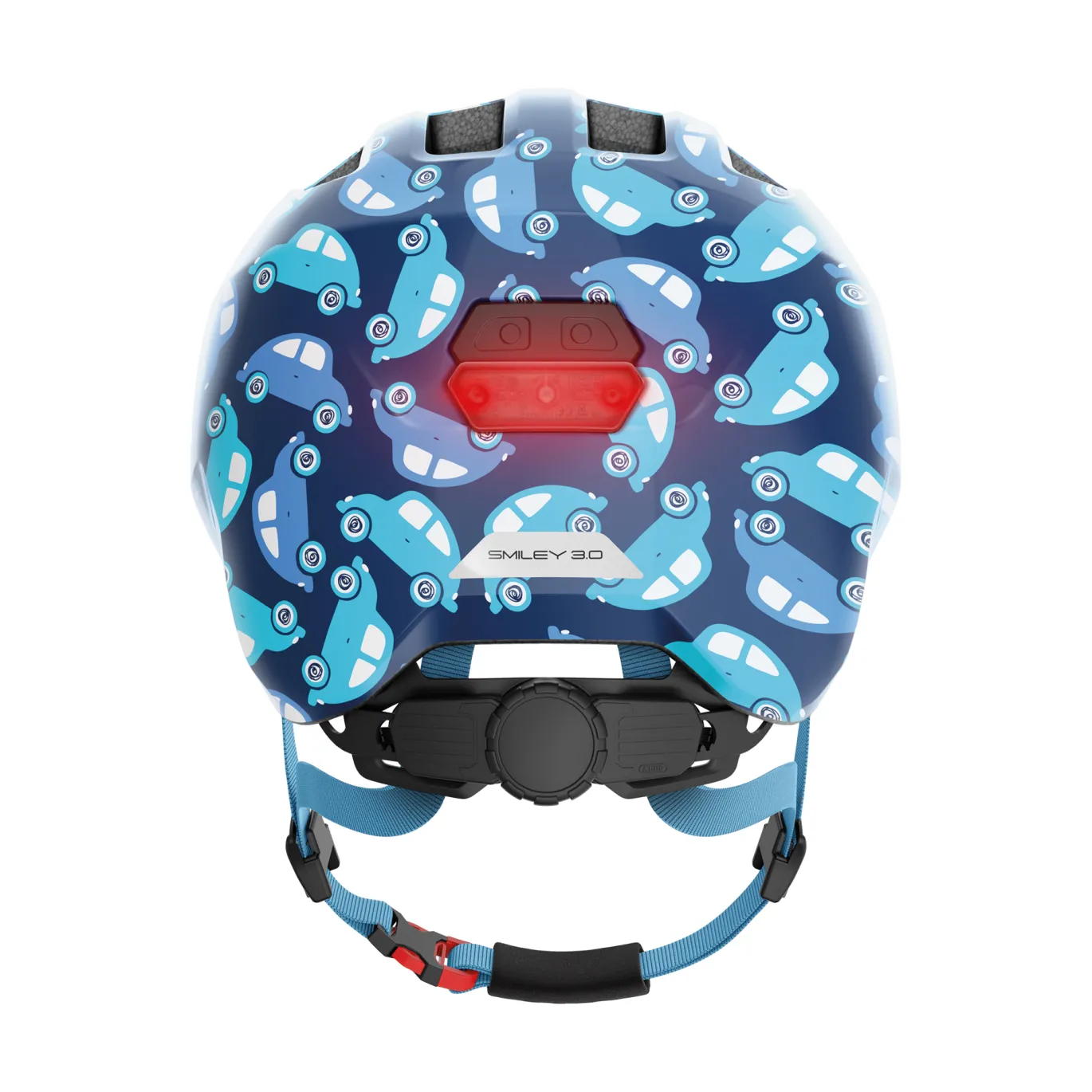 SMILEY 3.0 Kinderhelm LED Blue Car M