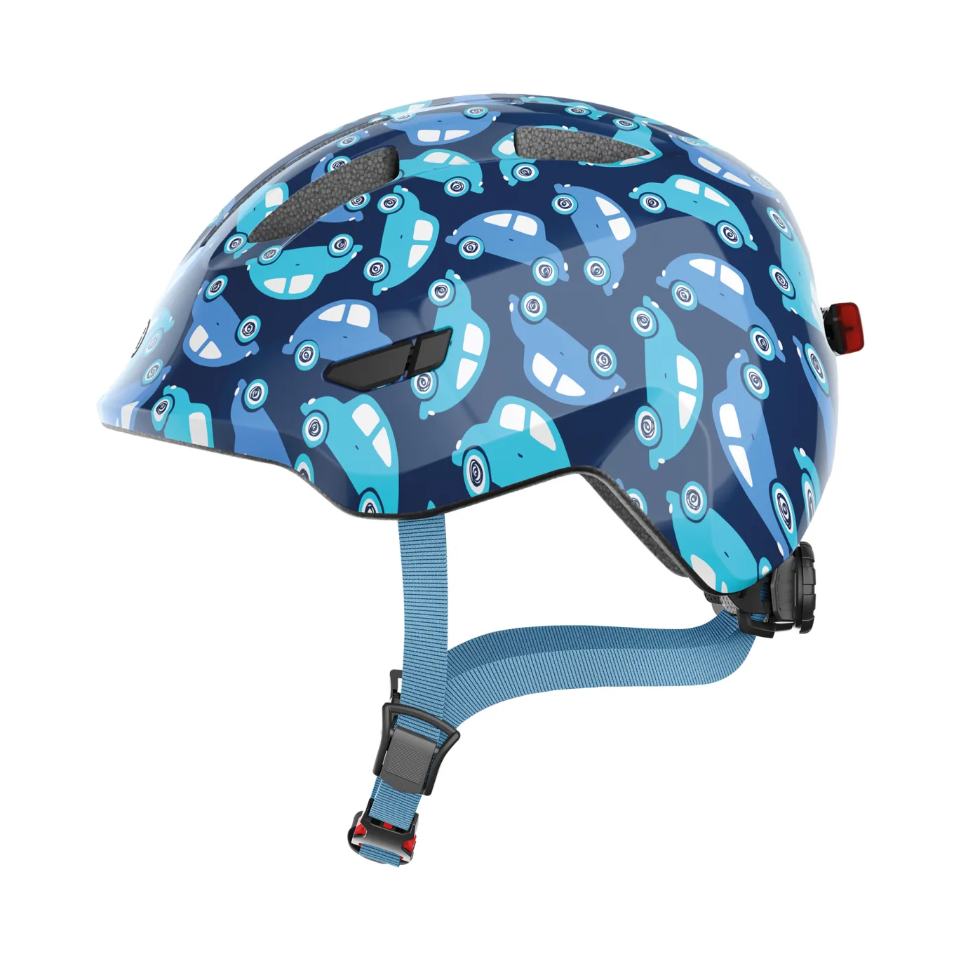 SMILEY 3.0 Kinderhelm LED Blue Car M