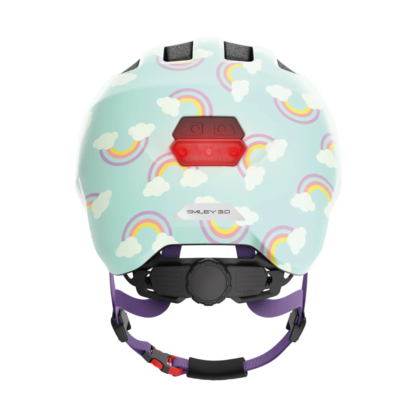 SMILEY 3.0 Kinderhelm LED Blue Rainbow M