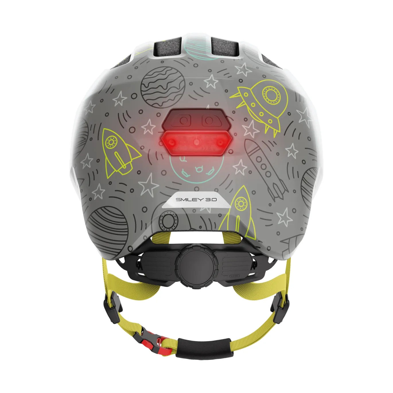 SMILEY 3.0 Kinderhelm LED Space Grey M