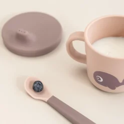 Snack- & Trinkbecher-Set Wally Rosa