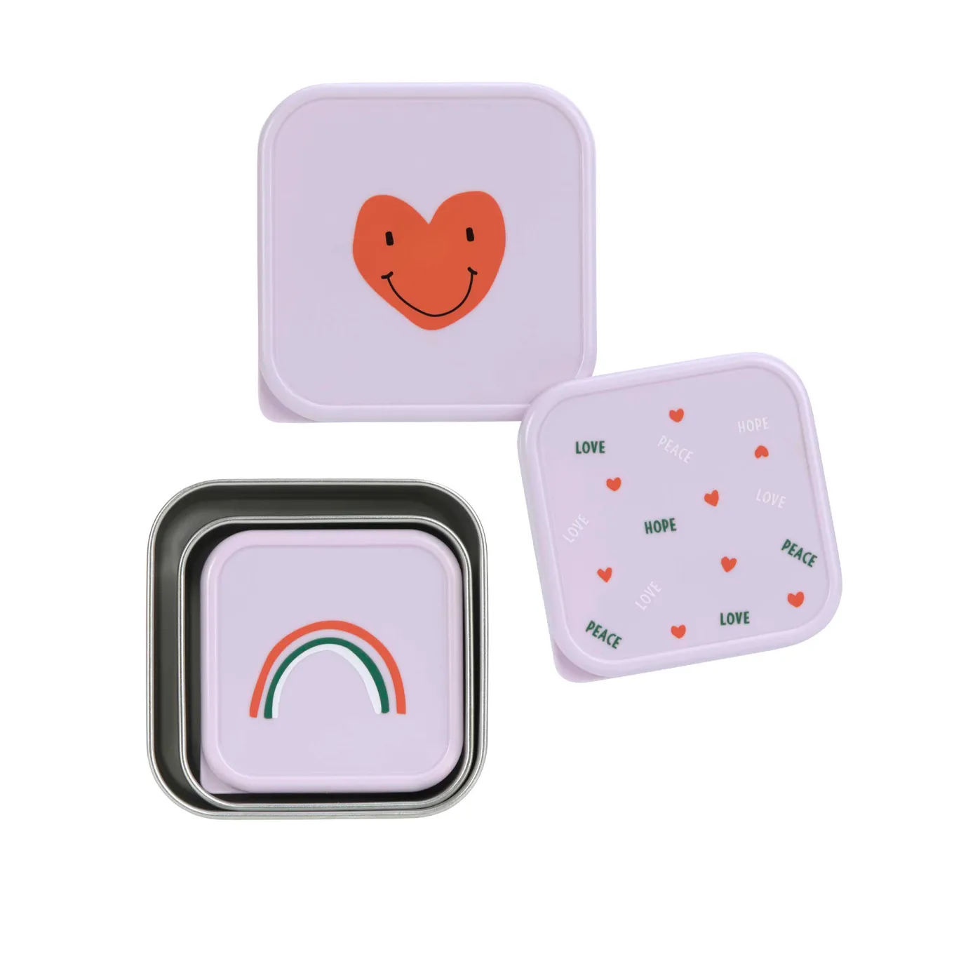 Snackbox Happy Rascals Heart Lavender