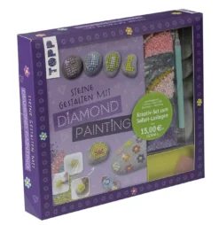 Steine gestalten mit Diamond Painting