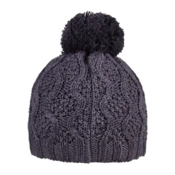 Strickmütze mit Bommel