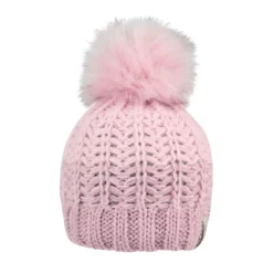 Strickmütze mit Bommel