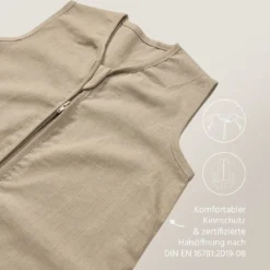 Studio Schlafsack Leinen Taupe 90cm