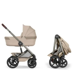 Talos S Lux Almond Beige mit Rahmen in Taupe
