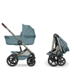 Talos S Lux Stormy Blue mit Rahmen in Taupe