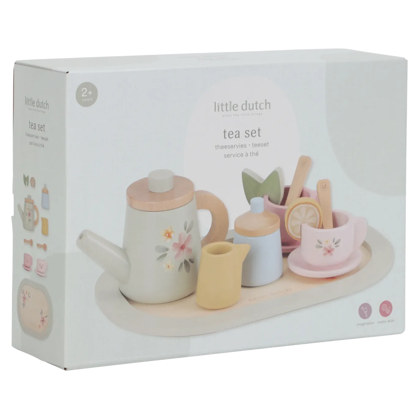 Tee-Set aus Holz