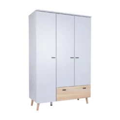3-teiliges Babyzimmer Lovis mit Kommodenfüßen 85 cm für die schmale Wickelkommode