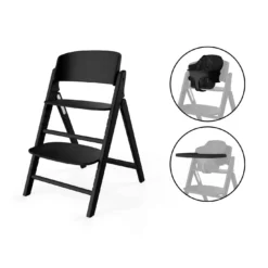 Treppenhochstuhl Click & Fold 3 in 1 Stunning black
