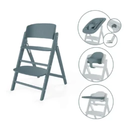Treppenhochstuhl Click & Fold 4 in 1 Stone Blue