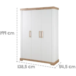 3-türiger Kleiderschrank Milan
