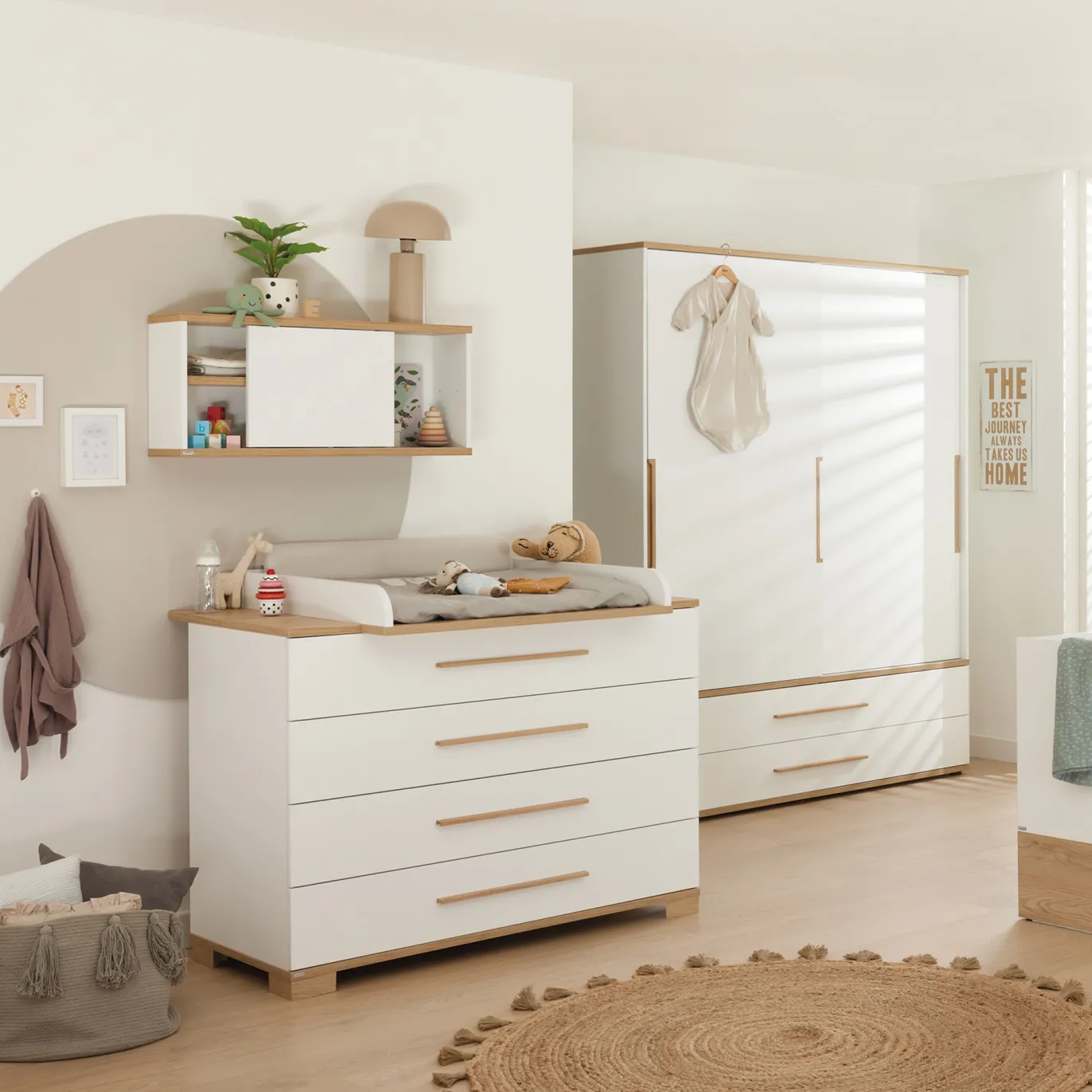 2-türiger Kleiderschrank Yolanda breit