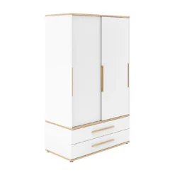 2-türiger Kleiderschrank Yolanda schmal